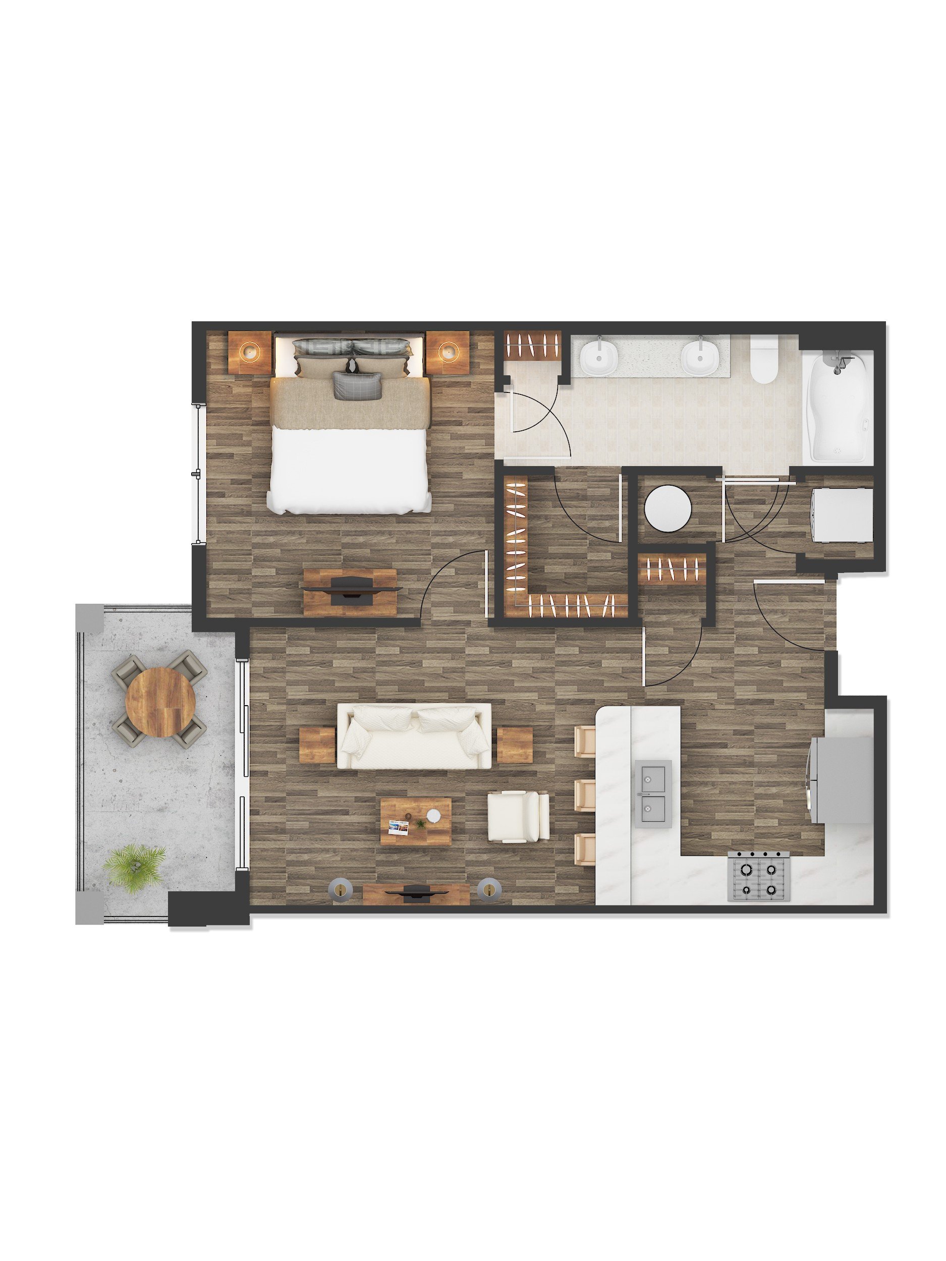 Photorealistic House Floor Plan Rendering Services Syncronia